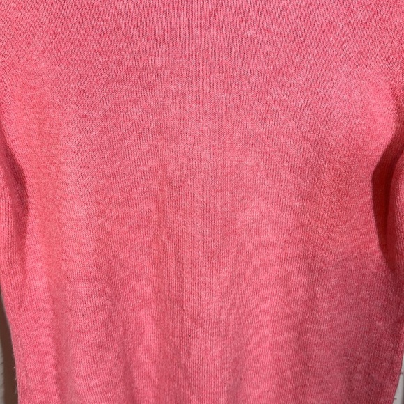 100% Cashmere By Charter Club Salmon Pink Long Sleeve Sweater Crew Neck Size Med - Picture 6 of 7